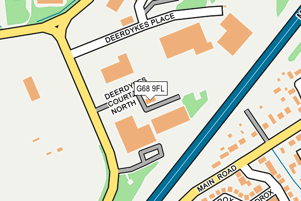 G68 9FL map - OS OpenMap – Local (Ordnance Survey)