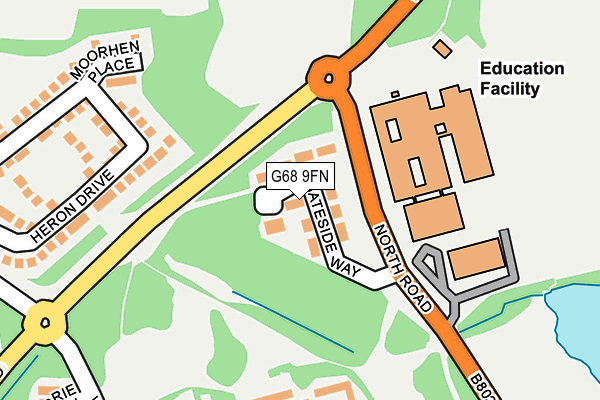 G68 9FN map - OS OpenMap – Local (Ordnance Survey)