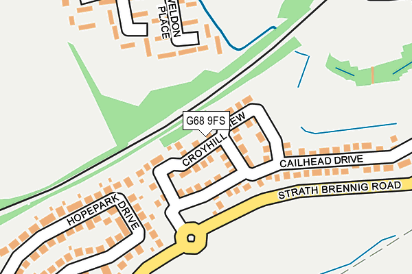 G68 9FS map - OS OpenMap – Local (Ordnance Survey)