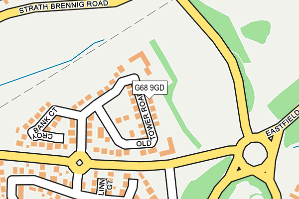 G68 9GD map - OS OpenMap – Local (Ordnance Survey)