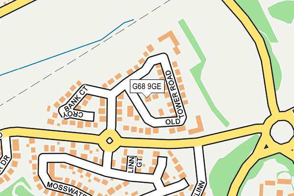 G68 9GE map - OS OpenMap – Local (Ordnance Survey)