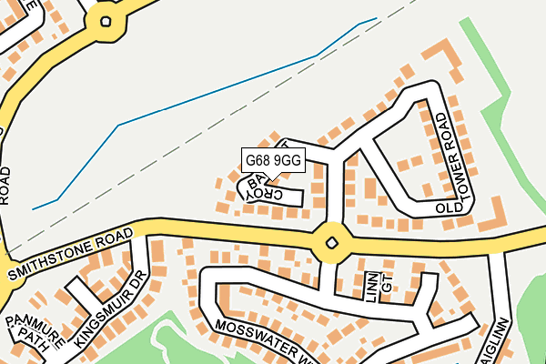 G68 9GG map - OS OpenMap – Local (Ordnance Survey)
