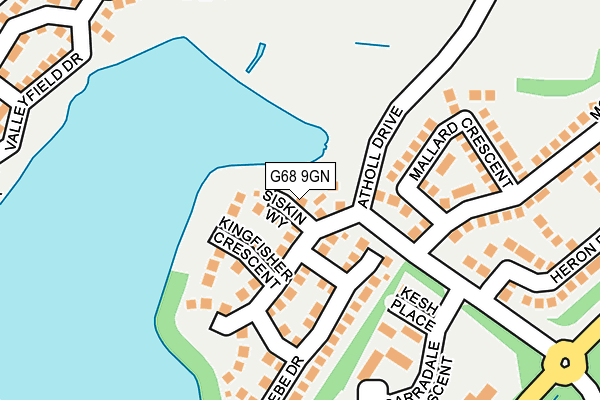 G68 9GN map - OS OpenMap – Local (Ordnance Survey)