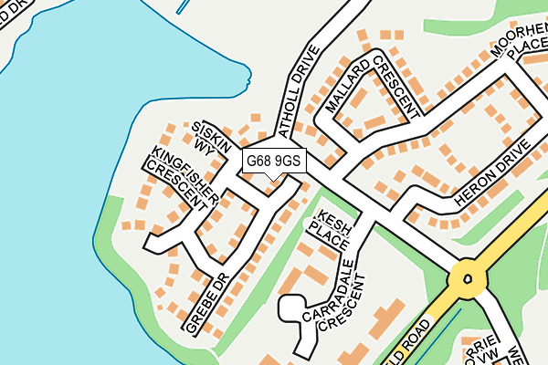 G68 9GS map - OS OpenMap – Local (Ordnance Survey)