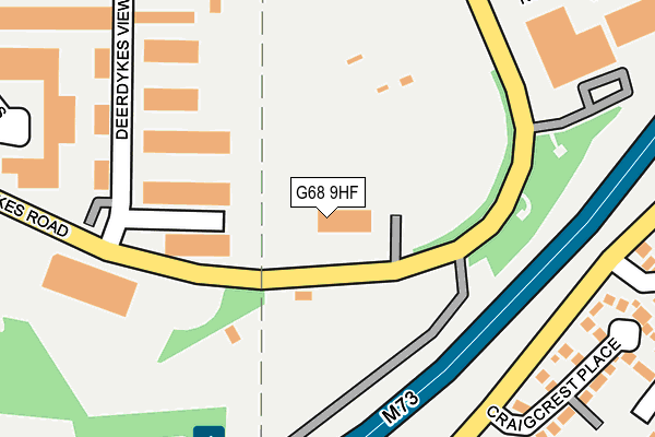 G68 9HF map - OS OpenMap – Local (Ordnance Survey)