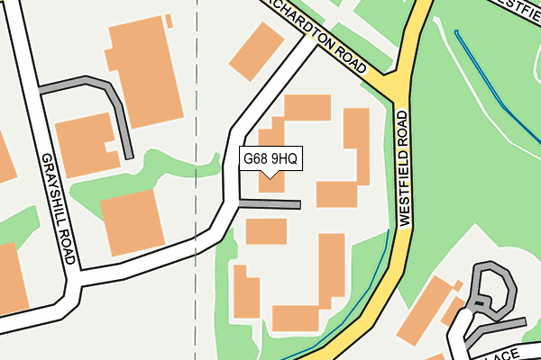 G68 9HQ map - OS OpenMap – Local (Ordnance Survey)