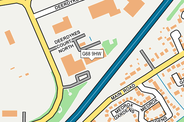 G68 9HW map - OS OpenMap – Local (Ordnance Survey)
