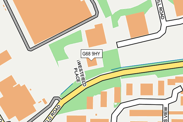 G68 9HY map - OS OpenMap – Local (Ordnance Survey)