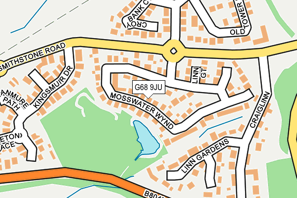 G68 9JU map - OS OpenMap – Local (Ordnance Survey)