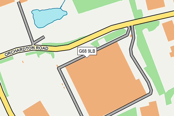 G68 9LB map - OS OpenMap – Local (Ordnance Survey)