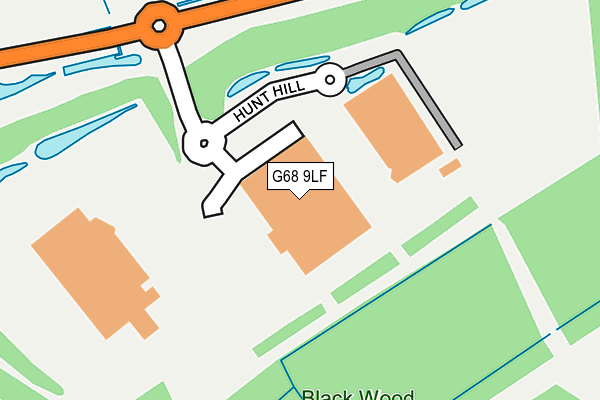 G68 9LF map - OS OpenMap – Local (Ordnance Survey)
