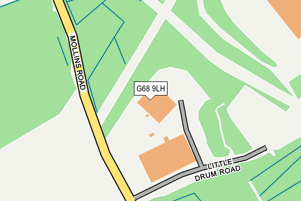 G68 9LH map - OS OpenMap – Local (Ordnance Survey)
