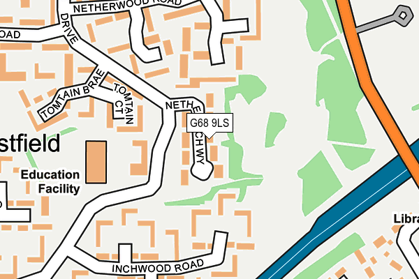 G68 9LS map - OS OpenMap – Local (Ordnance Survey)
