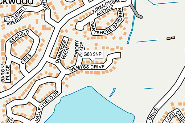 G68 9NP map - OS OpenMap – Local (Ordnance Survey)