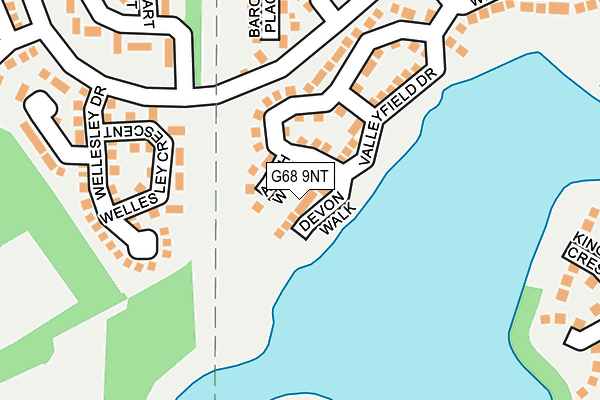 G68 9NT map - OS OpenMap – Local (Ordnance Survey)