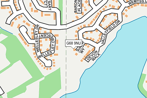 G68 9NU map - OS OpenMap – Local (Ordnance Survey)