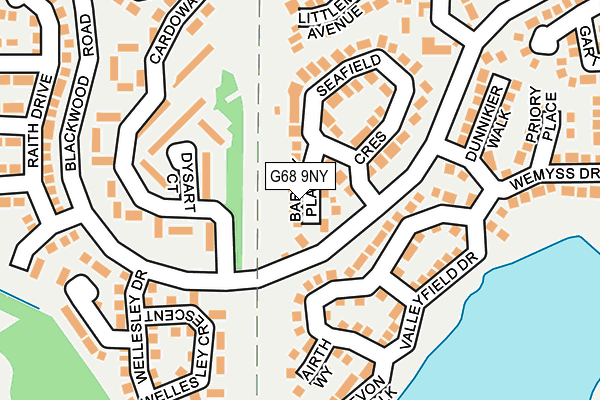 G68 9NY map - OS OpenMap – Local (Ordnance Survey)
