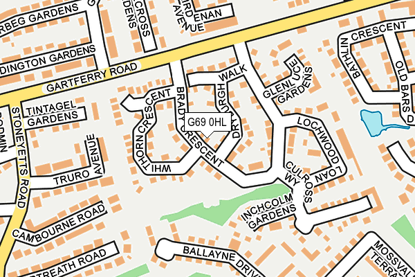 G69 0HL map - OS OpenMap – Local (Ordnance Survey)