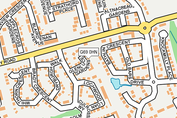 G69 0HN map - OS OpenMap – Local (Ordnance Survey)