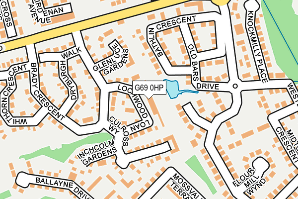 G69 0HP map - OS OpenMap – Local (Ordnance Survey)