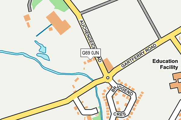 G69 0JN map - OS OpenMap – Local (Ordnance Survey)