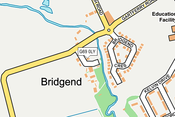 G69 0LY map - OS OpenMap – Local (Ordnance Survey)