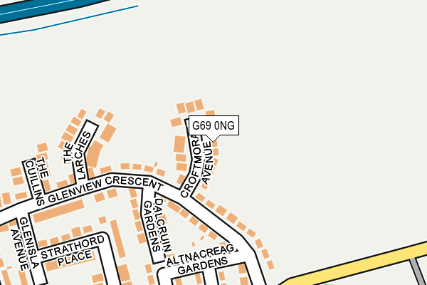 G69 0NG map - OS OpenMap – Local (Ordnance Survey)