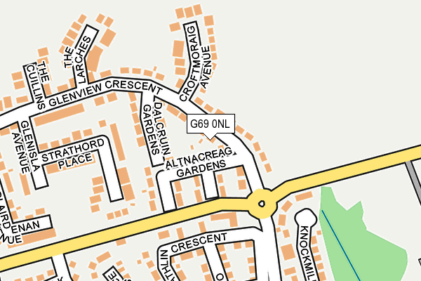 G69 0NL map - OS OpenMap – Local (Ordnance Survey)