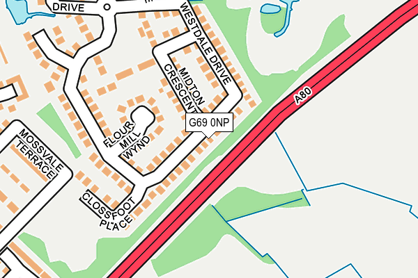 G69 0NP map - OS OpenMap – Local (Ordnance Survey)