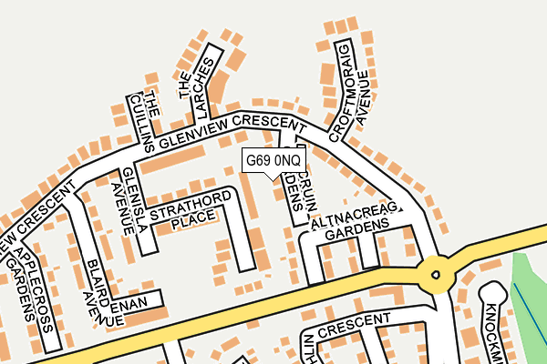 G69 0NQ map - OS OpenMap – Local (Ordnance Survey)