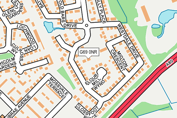 G69 0NR map - OS OpenMap – Local (Ordnance Survey)