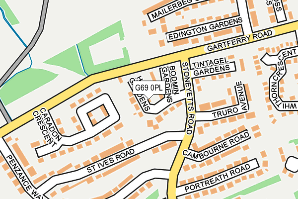 G69 0PL map - OS OpenMap – Local (Ordnance Survey)