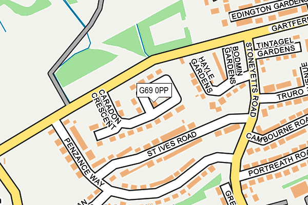 G69 0PP map - OS OpenMap – Local (Ordnance Survey)