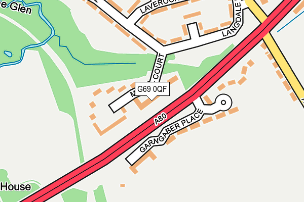 G69 0QF map - OS OpenMap – Local (Ordnance Survey)