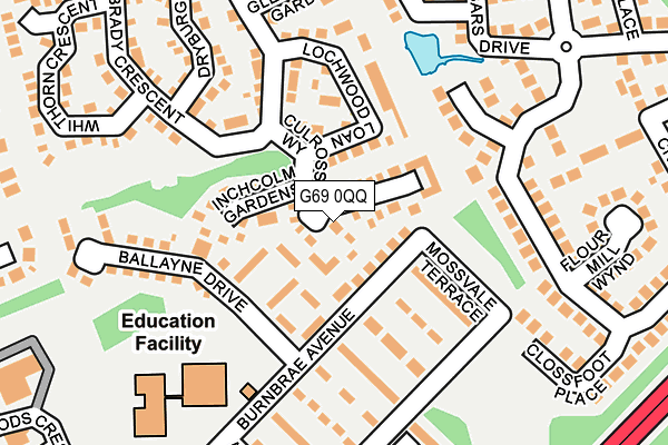 G69 0QQ map - OS OpenMap – Local (Ordnance Survey)