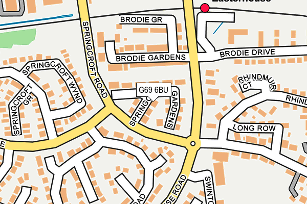 G69 6BU map - OS OpenMap – Local (Ordnance Survey)