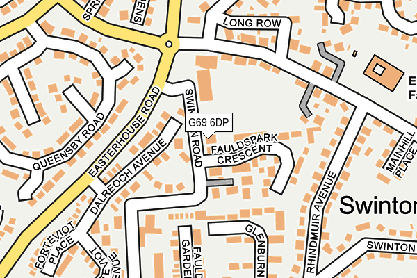 G69 6DP map - OS OpenMap – Local (Ordnance Survey)