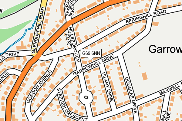 G69 6NN map - OS OpenMap – Local (Ordnance Survey)