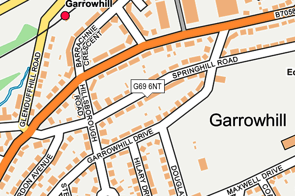 G69 6NT map - OS OpenMap – Local (Ordnance Survey)