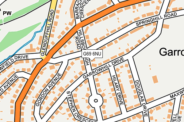 G69 6NU map - OS OpenMap – Local (Ordnance Survey)