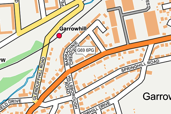 G69 6PG map - OS OpenMap – Local (Ordnance Survey)