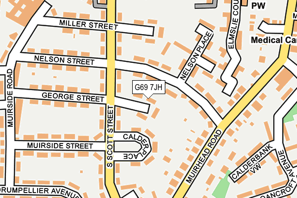 G69 7JH map - OS OpenMap – Local (Ordnance Survey)