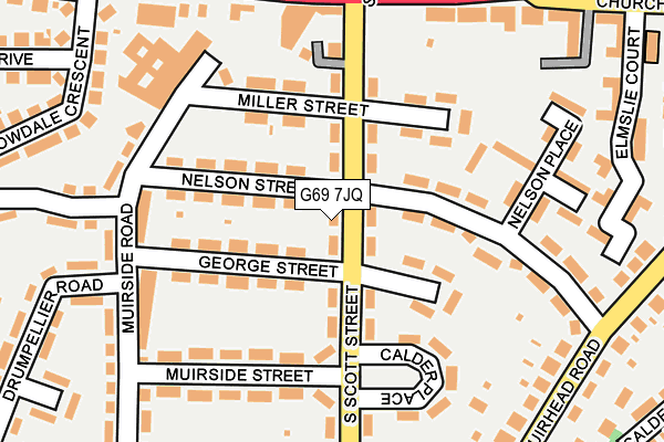 G69 7JQ map - OS OpenMap – Local (Ordnance Survey)