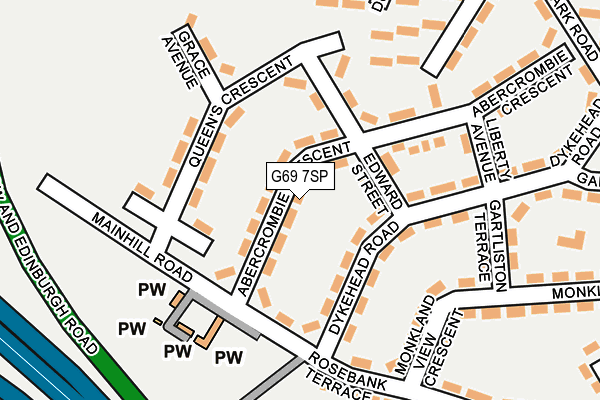 G69 7SP map - OS OpenMap – Local (Ordnance Survey)