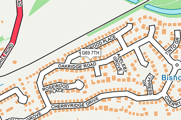G69 7TH map - OS OpenMap – Local (Ordnance Survey)