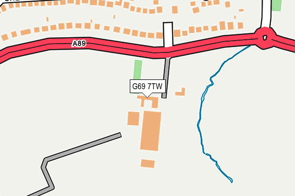G69 7TW map - OS OpenMap – Local (Ordnance Survey)