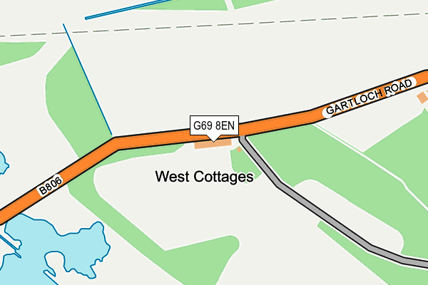 G69 8EN map - OS OpenMap – Local (Ordnance Survey)