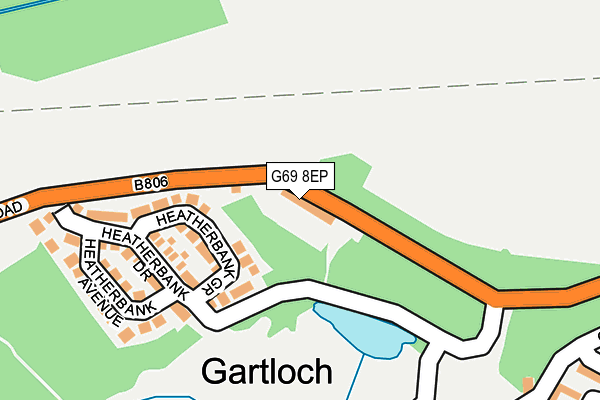 G69 8EP map - OS OpenMap – Local (Ordnance Survey)