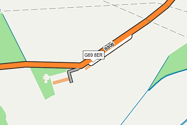 G69 8ER map - OS OpenMap – Local (Ordnance Survey)