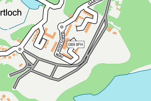 G69 8FH map - OS OpenMap – Local (Ordnance Survey)
